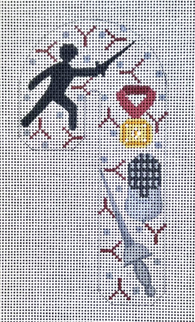 CH-1350 - Fencing Candy Cane