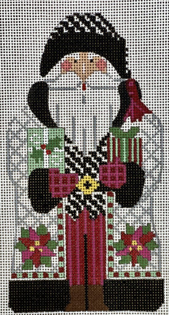 CH-1392 - Father Christmas - White Holding Presents