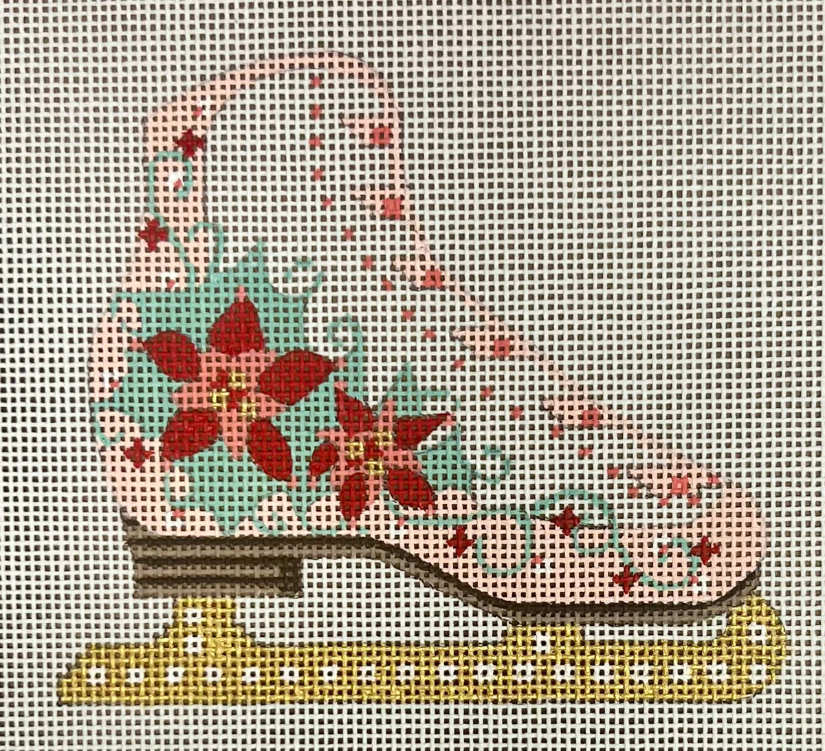 CH-1658 - Ice Skate - Poinsettia