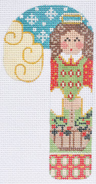 CH-189 - Angel with Basket Candy Cane