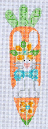 CH-66 - Bunny with Bowtie Carrot Ornament