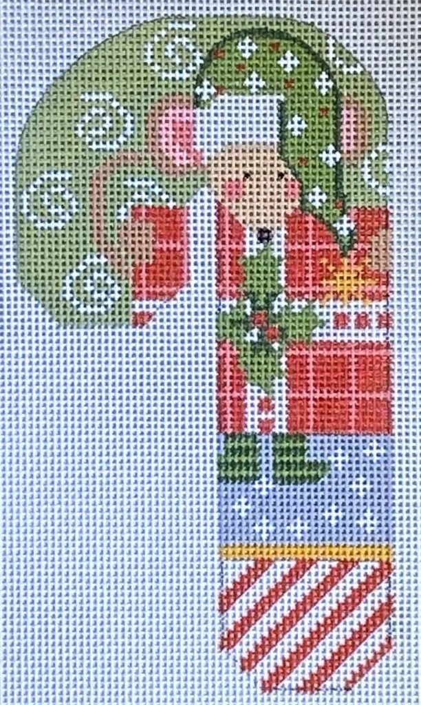 CH-690 - Mouse with Present Candy Cane