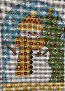 CH-882 - Snowman with Yellow Scarf