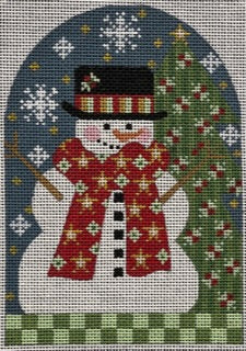 CH-885 - Snowman with Red Scarf