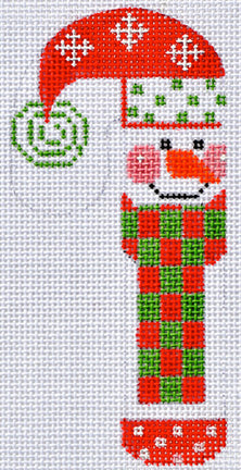 CH-FA-09 - Snowflake Snowman Candy Cane