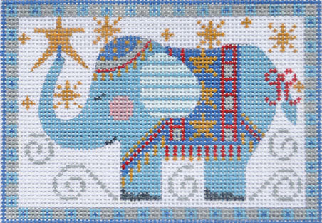 CH-NP-02 - Blue Rectangle Elephant