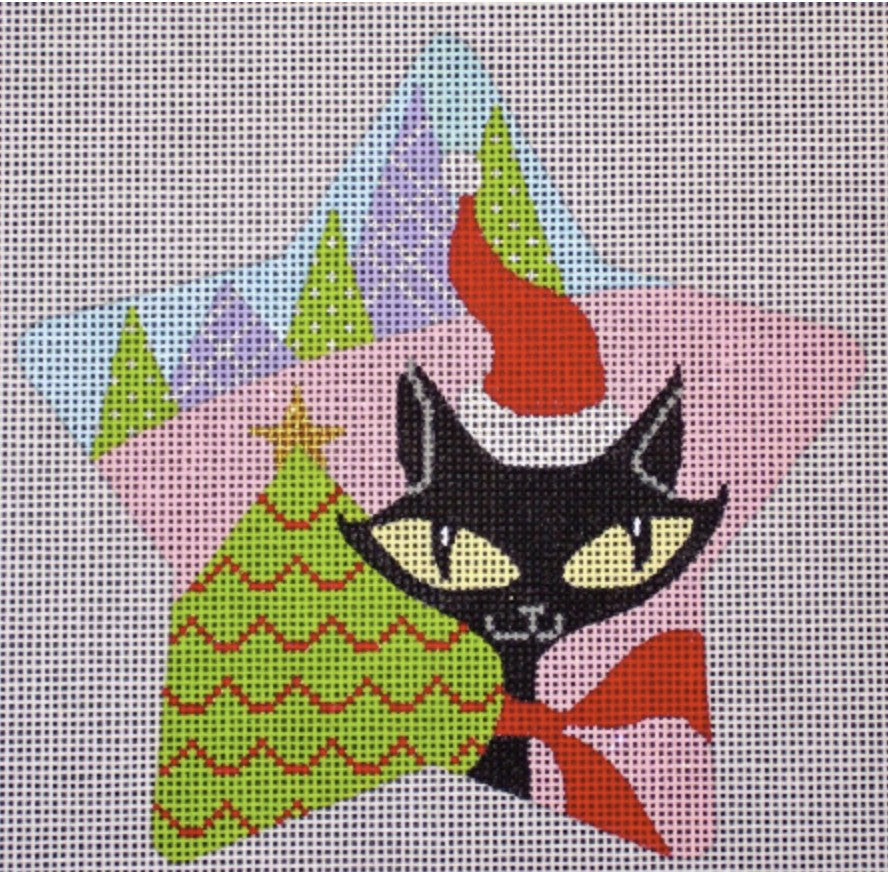 CH122A - Kitty Star Ornament