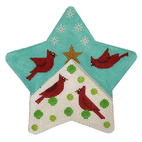 CH122B - Cardinals Star Ornament