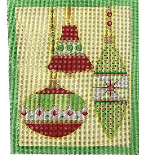CH405D - Merry & Bright Series - 3 Ornaments Bell - Red/Green