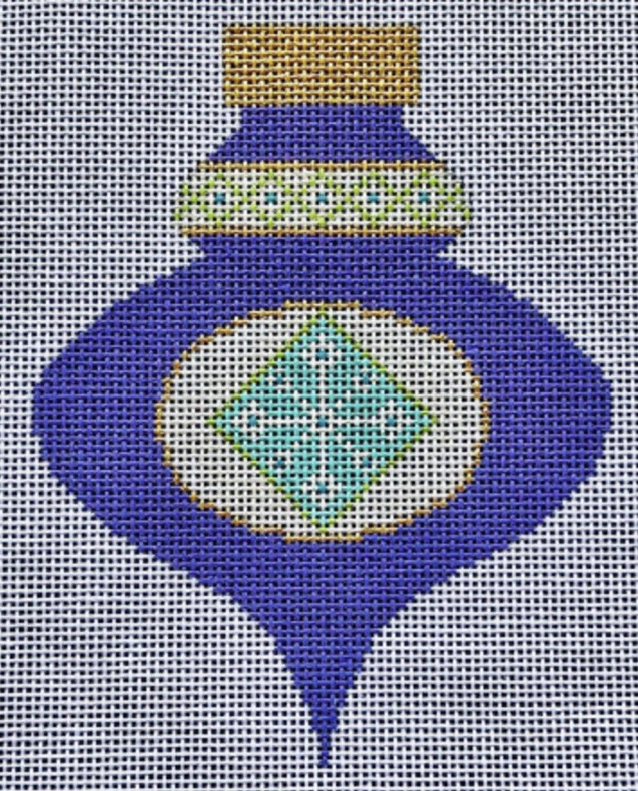 CH405H-3 - Brilliant Baubles Ornament - Purple with Snowflake