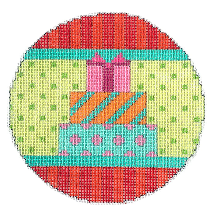 CH500B - Snowflake Santa - Packages Ornament