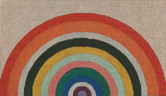CL002 - Vintage Rainbow Clutch