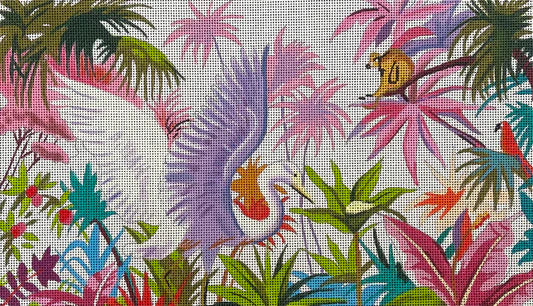 CL012 - Egret in Amazon Clutch