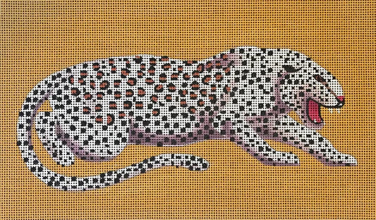 CL046 - Leopard on Orange Clutch