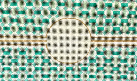 CL048 - Geometric with Center Circle Clutch