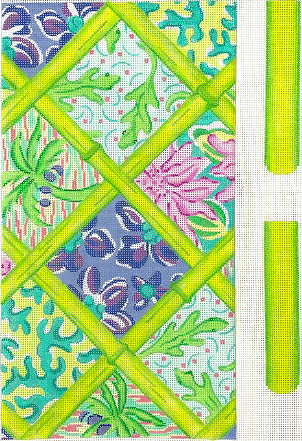 CLE-02 - Lilly-Inspired Patchwork with Bamboo - Blues/Greens (Retiring)