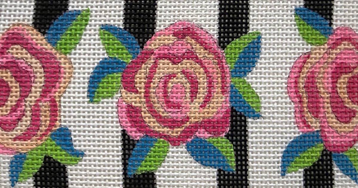 CL145 - Roses on Stripes