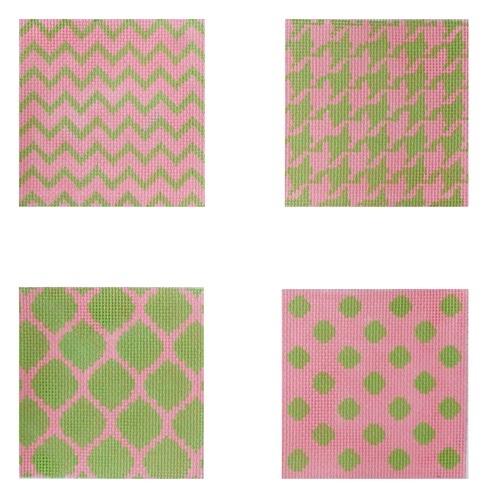 COP-11 - Mixed Geometric Patterns - Pink and Lime