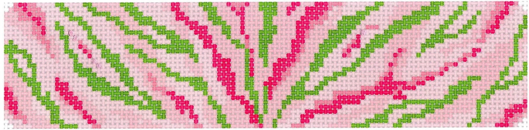 CU-45 - Zebra Stripes - Pinks and Greens on Light Pink