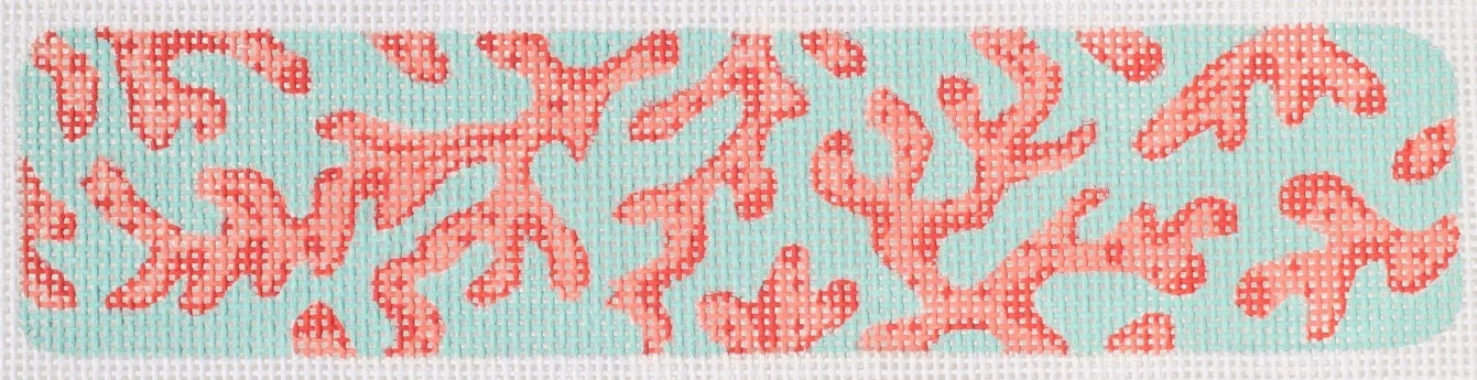 CU-57 - Lilly-Inspired Sea Coral - Red on Caribbean