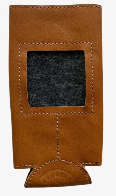 Self-Finishing Leather Can Cozy - Slim 12 oz. Can
