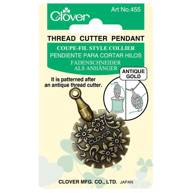 Thread Cutter Pendant - Antique Gold