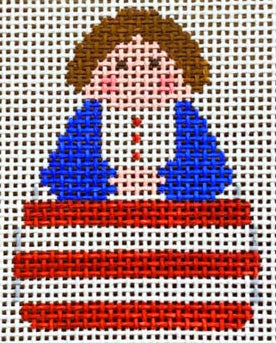 S-I-165-59 - Red White Stripe with Blue Angel