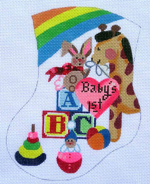 D-15 - Baby's First Mini Sock - Primary Colors