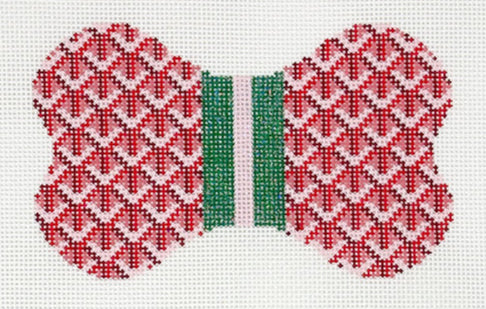 DB-19 - Dog Bone - Yap-ard - Red with Green Stripe