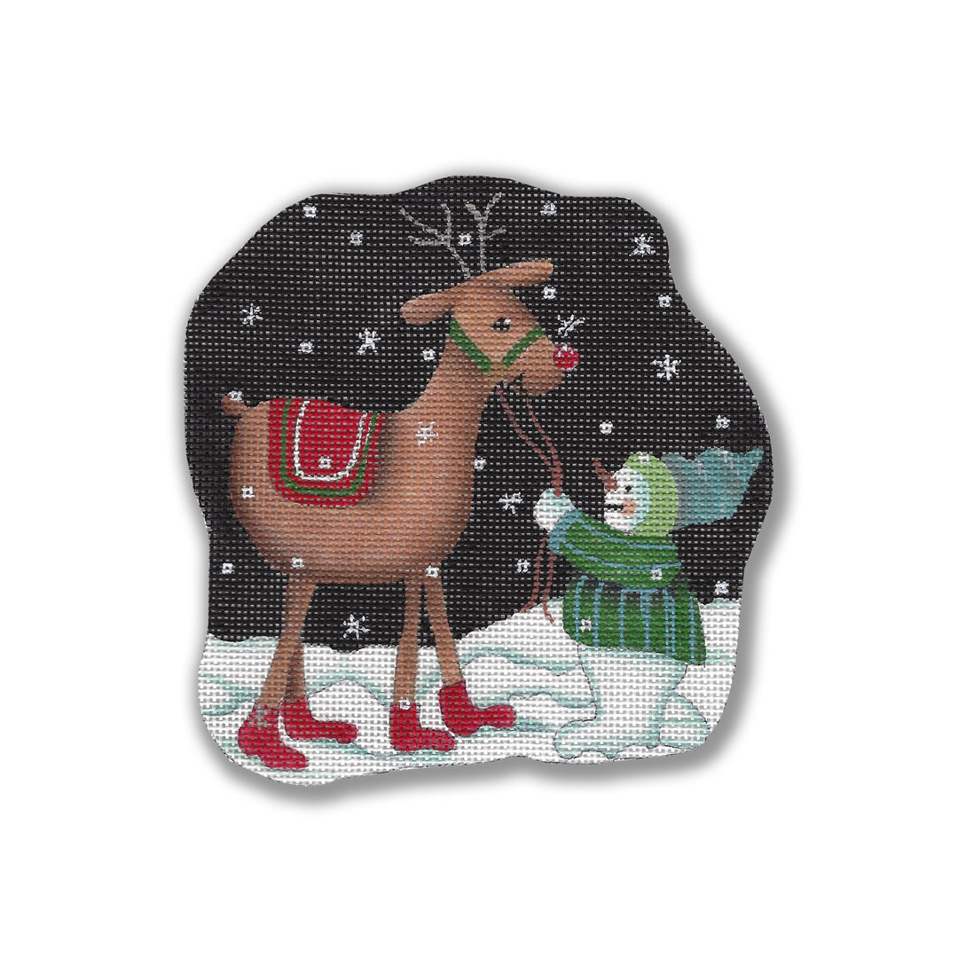 GD-XO57 - Snowman with Reindeer