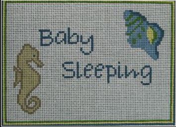 DHG226 - Seahorse - Blue - Baby Sleeping
