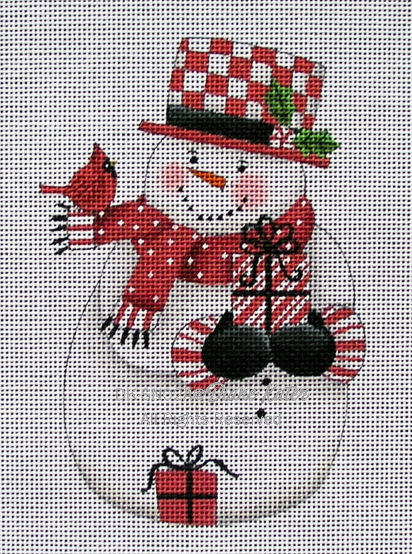 DK-SN02A - Snowman: Checked Hat