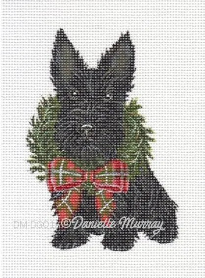 DM-DG01A - Dog: Holiday Scottie Ornament