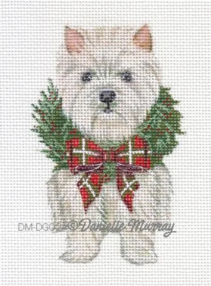 DM-DG02S - Dog: Holiday Westie Ornament