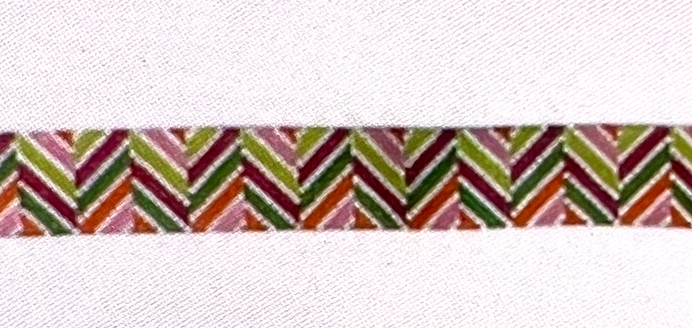 KK-B523B - Chevron Multi Pinks, Greens, and Oranges Belt on 13