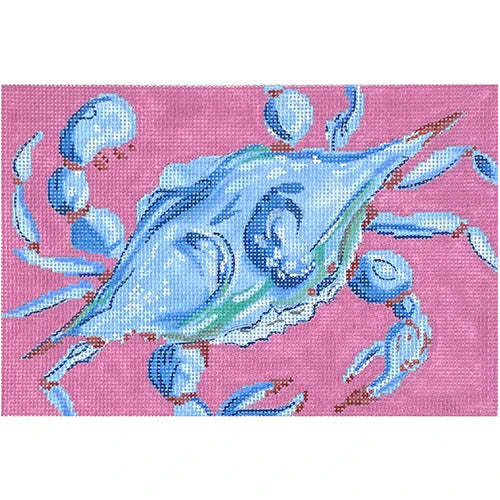 AT ECO202 - Blue Crab on Pink Clutch