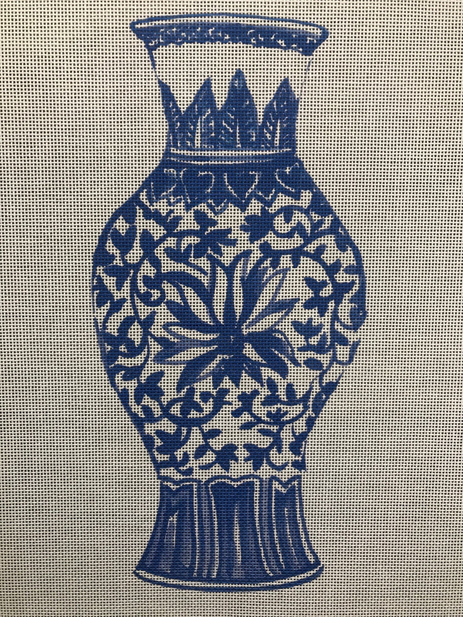 ECT418A-1 - Blue Vase with Large Flower