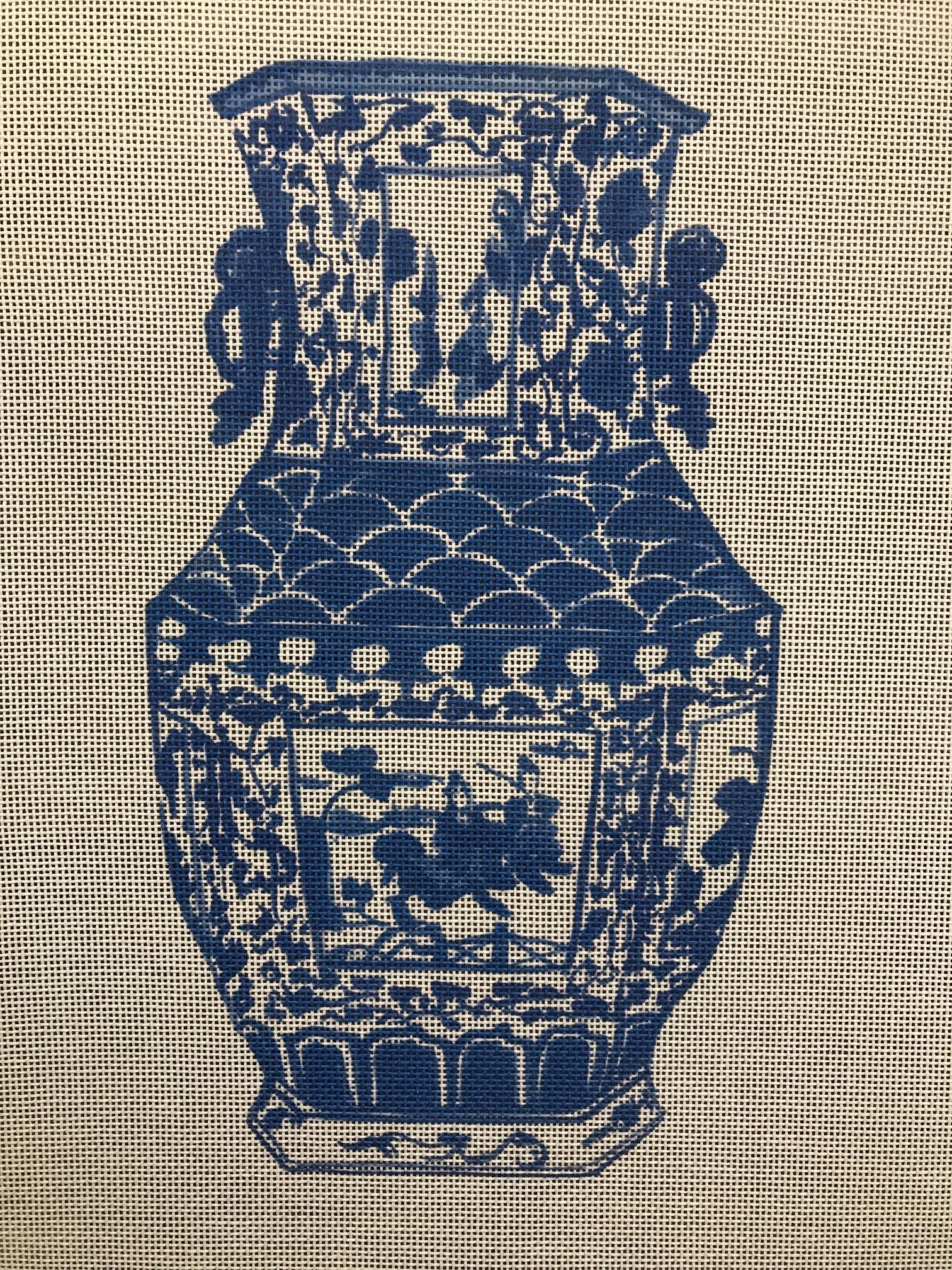 ECT418A-2 - Blue Vase with Bonsai