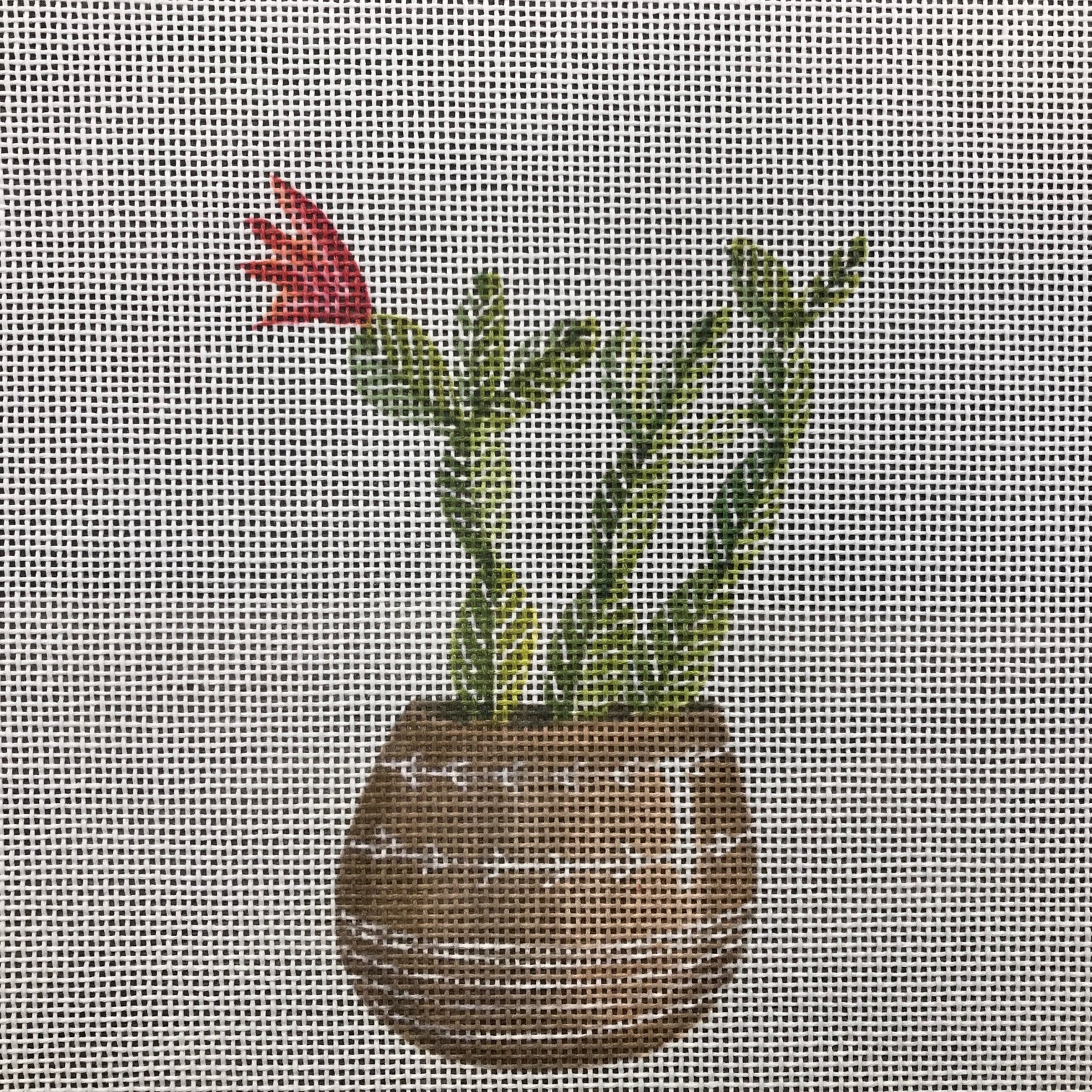 ECT479B - Cactus with Flower on Left