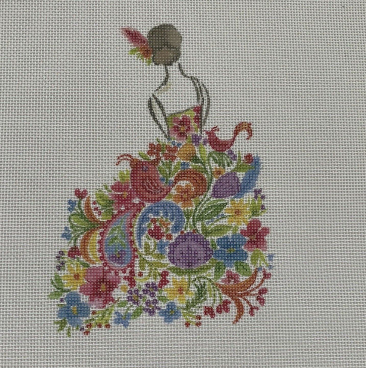 ECT868B - Lady with Pink Bird