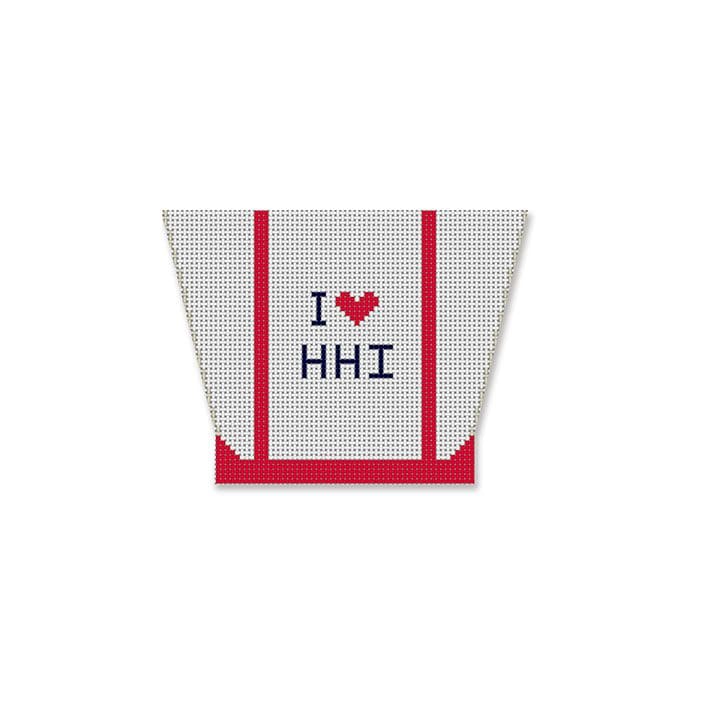 EG-XO 68 - Gift Bag - I Luv HHI (Hilton Head Island) Ornament