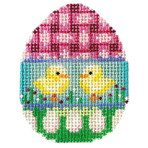 AT EG477 - Gingham Chicks Eggs Mini Egg