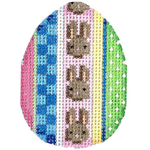 AT EG620 - Bunnies/Hop Stripe Mini Egg