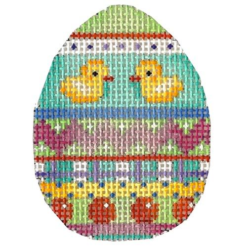 AT EG625 - Ducks Chevron Stripes Mini Egg