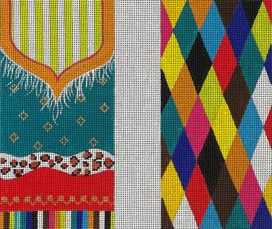 EY188 - Colorful Harlequin Eyeglass Case