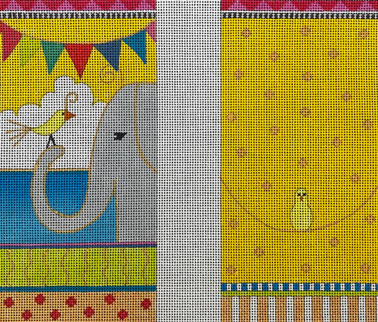 EY189 - Bird and Elephant Eyeglass Case