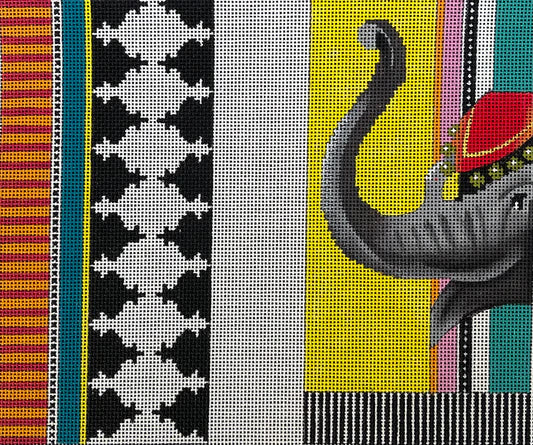 EY200 - Elephant and Pattern Eyeglass Case