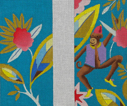 EY208 - Tapestry Monkey Eyeglass Case