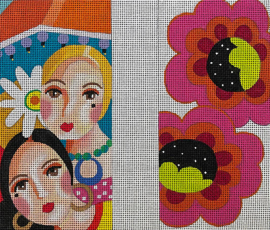 EY222 - Two Women Eyeglass Case