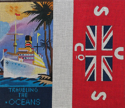 EY235 - Vintage Cruise Ship Eyeglass Case